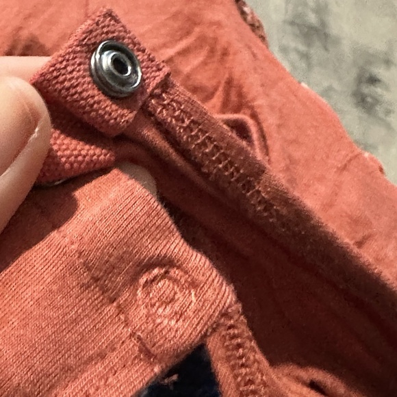 maurices medium Women’s Halter Orange Bodysuit Top Tank Shirt blouse flowy tie - Picture 9 of 9